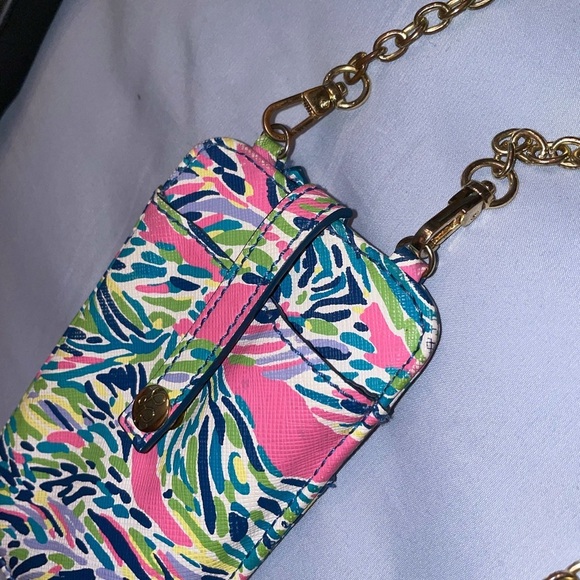Lilly Pulitzer phone wallet Crossbody chain - Picture 4 of 11
